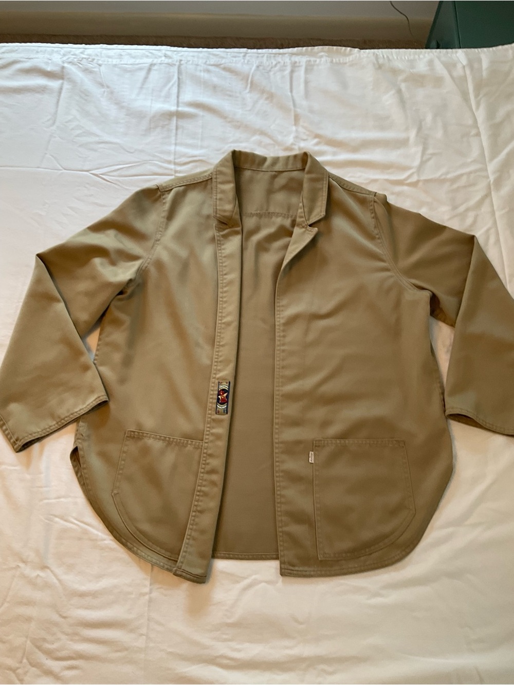 Vintage 90s Levi’s White Tab Khaki Chore Jacket - Pristine Condition One Size